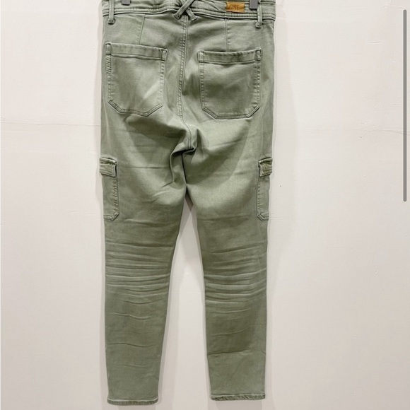 Paige Hoxton Skinny Ankle Cargo Pants in Green Size 27 - Picture 3 of 12